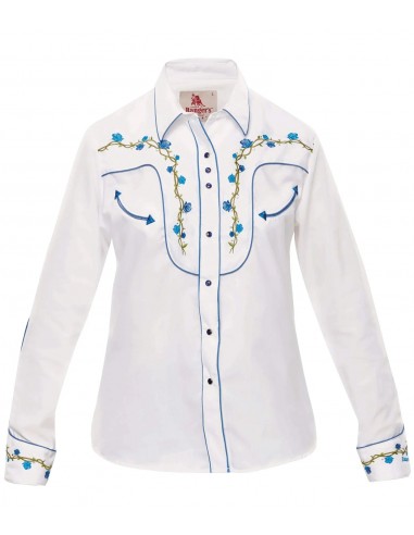 Camisa Vaquera Blanca Dama 035DA01 plus qu'un jeu 