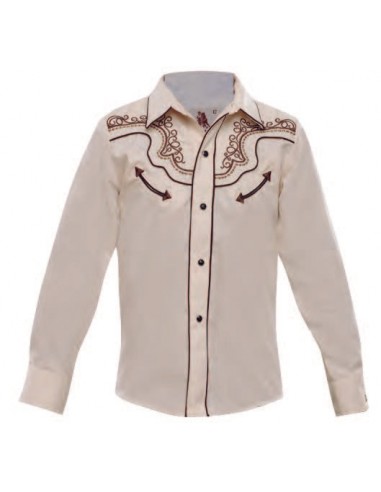 Camisa Charra Niño 018NO01 Beige de la marque