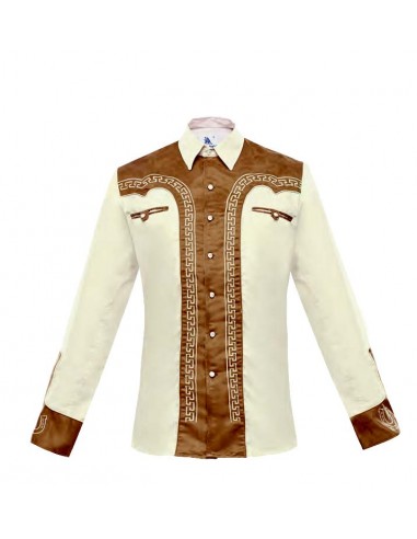 Camisa Charra Caballero 124CA01 Beige france