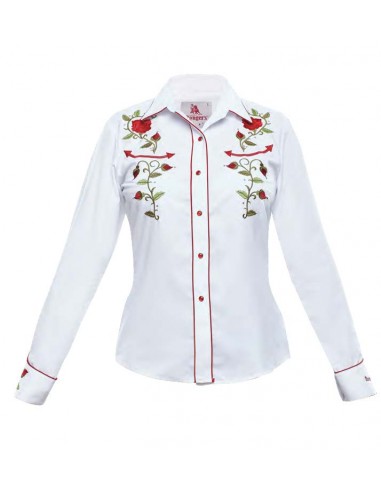 Camisa Vaquera Dama 060DA01 Blanco paiement sécurisé