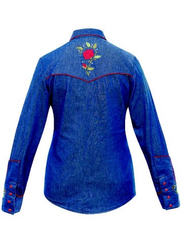 Camisa Vaquera Dama 060DA01 Mezclilla livraison et retour toujours gratuits