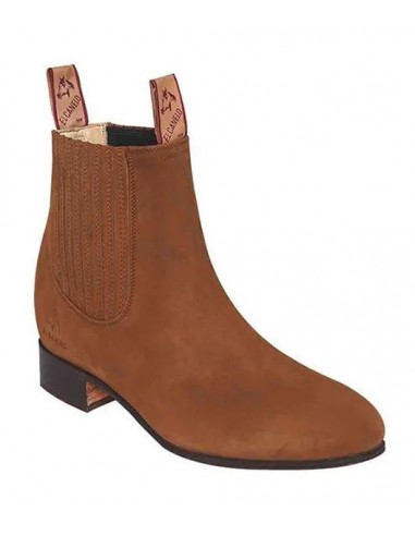 El Canelo Mens Botin Charro Suede Topo Jusqu'à 80% De Réduction