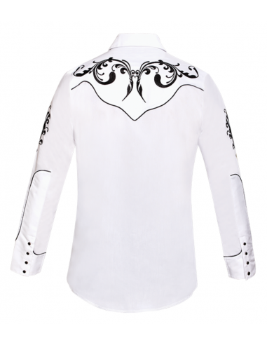 Rangers Western Style Shirt Jinete White Paris Déstockage Promo