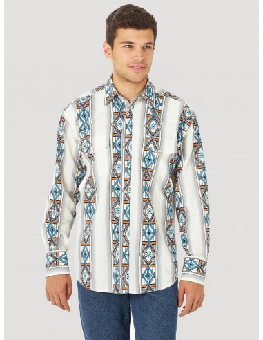 MC1286M - Checotah® Dress Western Long Sleeve Shirt - Cream prix