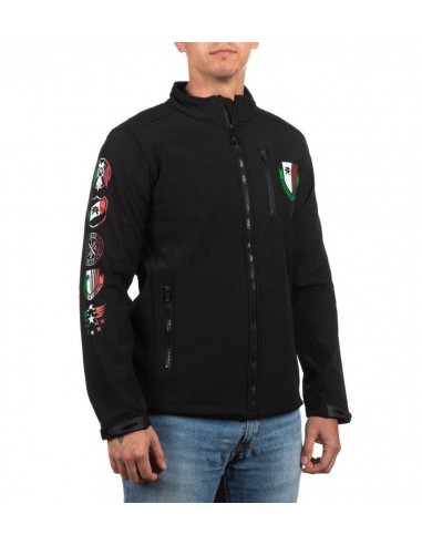 American Fighter Mens Diego Mexico Eagle Softshell Mock Zip Up Jacket suggérées chez