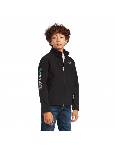 Ariat Childrens New Team Softshell Mexico Black Jacket Venez acheter