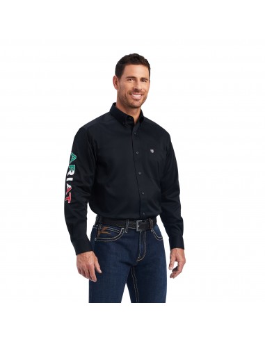 Ariat Black Mexico Team Logo Twill - Mens Shirt pour bénéficier 