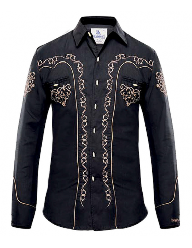 Rangers Charro Style Shirt Black en linge