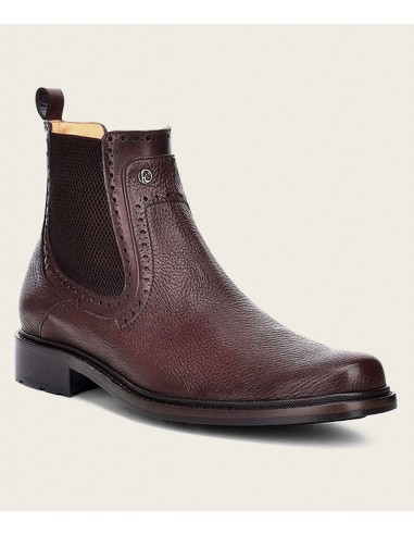 Cuadra Mens Brown Dress Casual Calfskin Leather Ankle Boots Comment ça marche