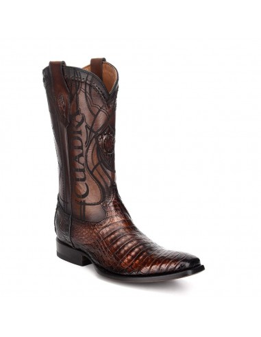 Cuadra Brown Dress Cowboy Exotic Caiman Leather Boots For Men 3C1NFY CU376 Amélioration de cerveau avec