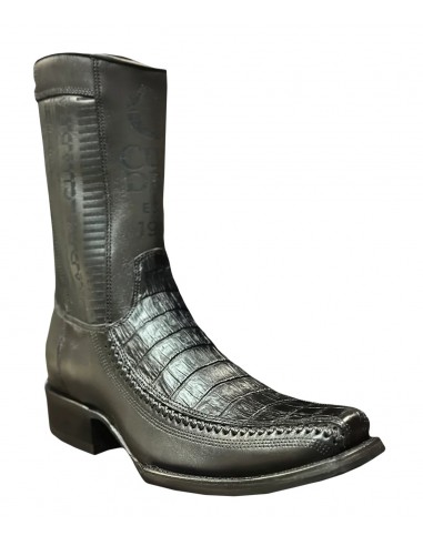 Cuadra Mens Exotic Leather Cowboy Boots Black acheter en ligne