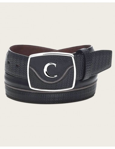 Men’s Cuadra Engraved Black Leather Western Belt – BC201 CV414RS offre 