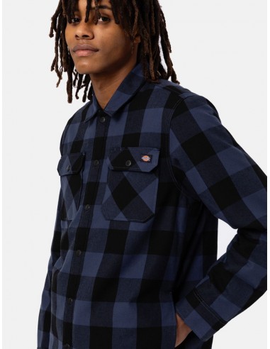 Chemise Homme Dickies Sacramento Doublée Sherpa - Confort et Style en Noir et Bleu pas cher chine