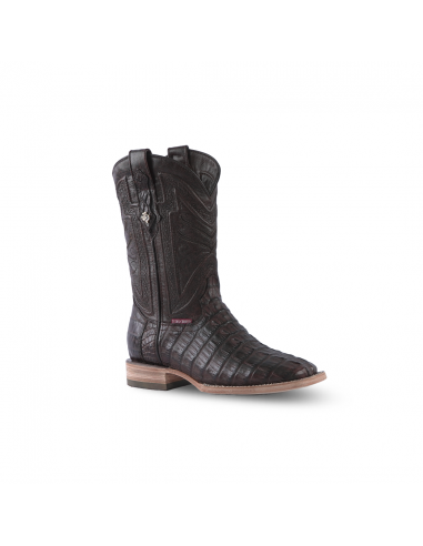 Texas Country Exotic Boot Cola Belly Caiman Tabaco Square Toe LM10 suggérées chez