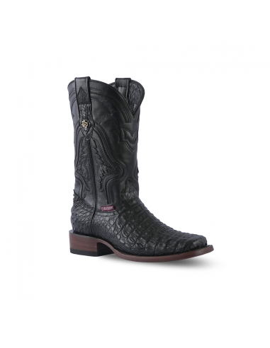 Texas Country Exotic Boot Lomo Caiman Black LM80 Faites des économies