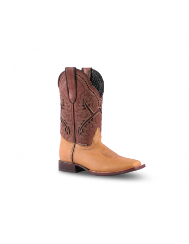 Texas Country Kids Boots Crazy Tan E29 Square Toe plus qu'un jeu 