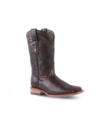 Texas Country Exotic Boot Python Cafe PN100 de la marque