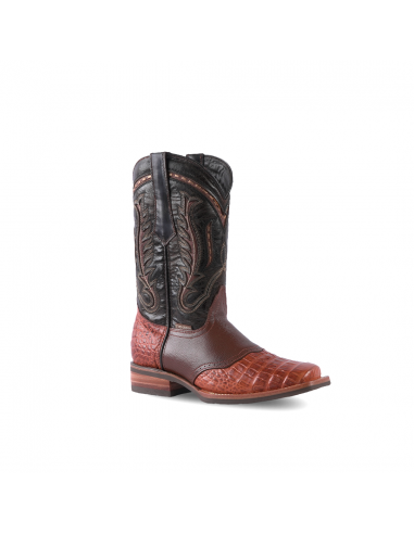 Texas Country Western Boot Belly Barcelona Cognac Rodeo Toe E407 pas cheres