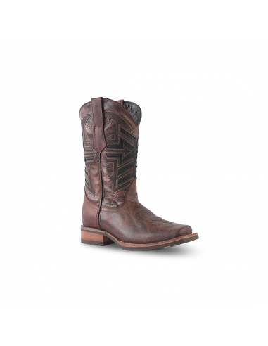 Texas Country Western Boot Roca Talco Cognac Square Toe E668 Le MVP de beaucoup