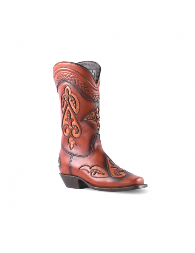 Texas Country Women's Western Boot Bora Miel Frontier Toe 781 d'Europe débarque