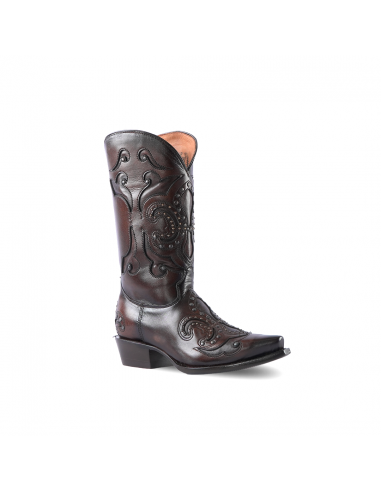 Texas Country Women's Western Boot Bora Retro Toe E783 de pas cher