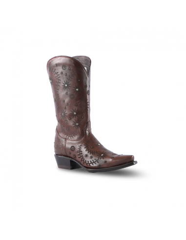 Texas Country Women's Western Boot Bora Cafe Retro Toe E776 sur le site 