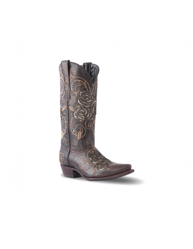 Texas Country Women's Western Boot Oklahoma Choco Snip Toe E352 destockage