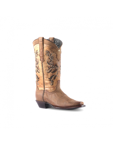 Texas Country Women's Western Boot Cedro Camel Frontier E350 JUSQU'A -70%! 