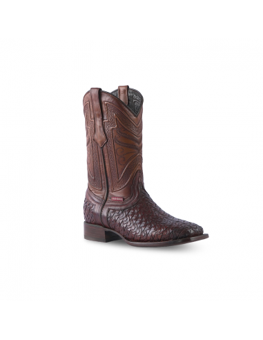 Texas Country Western Boot Bora Nat Miel Square Toe E686 2023