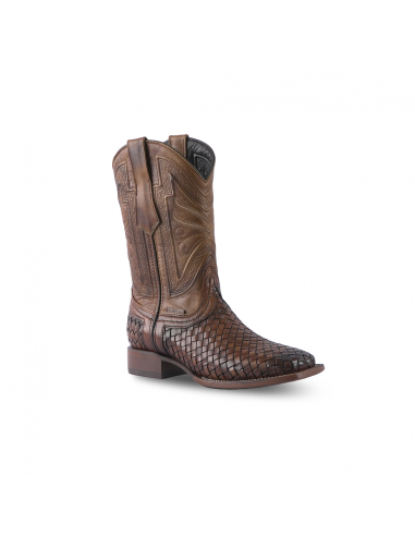 Texas Country Western Boot Bora Nat Camel Square Toe E685 prix pour 