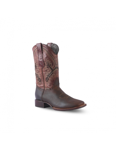 Texas Country Western Boot Azkar Moka Square Toe E29 Voir les baskets