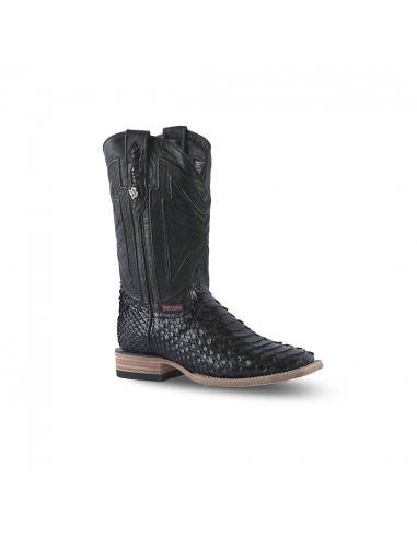 Texas Country Exotic Boot Python Jumbo Black PN30 meilleur choix