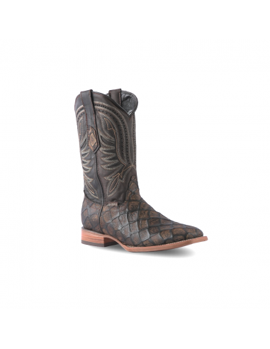 Texas Country Western Boot Pez Piraru Graso Camel Square Toe E688 acheter