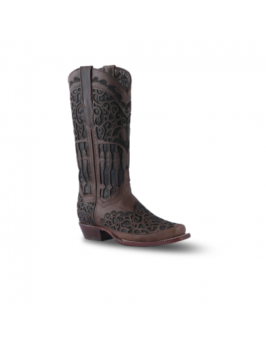 Women's Western Boot Matcat Choco Frontier Toe E748 les ligaments