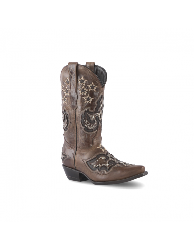 Texas Country Womens Western Boot Savat "Chantal" Retro Toe E774 livraison et retour toujours gratuits