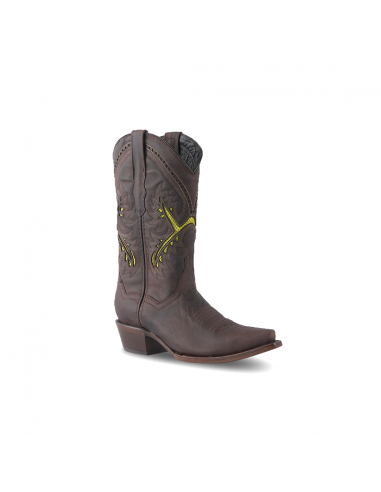 Women's Western Boot Matcat Choco Retro Toe E719 pas cher 