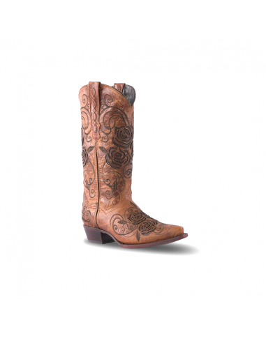 Texas Country Women's Western Boot Cedro Yellow E352 en linge