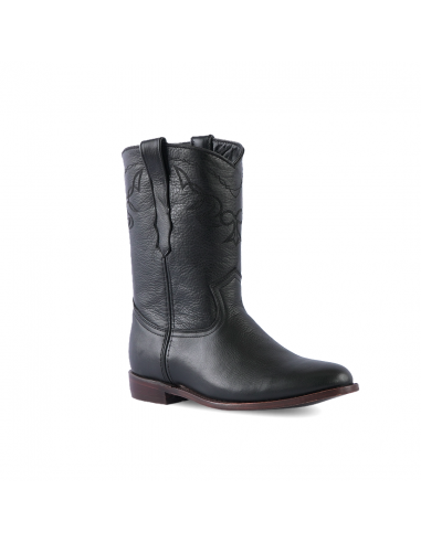 Texas Country Western Boot Grisly Black Round Toe E47 commande en ligne