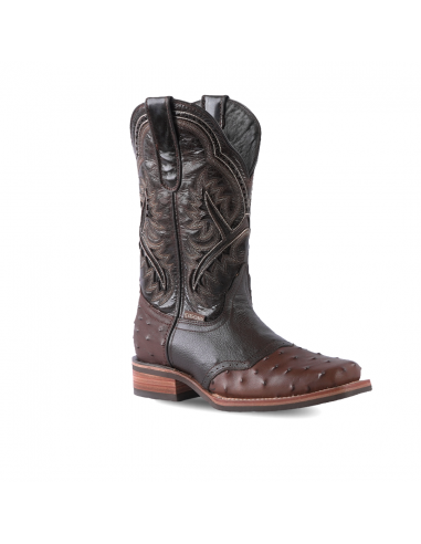 Texas Country Western Boot Barcelona Choco Rodeo Toe E408 Jusqu'à 80% De Réduction