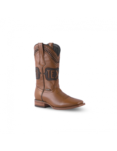 Texas Country Western Boot Mestizo Miel Lustrado H501 E669 pas chere