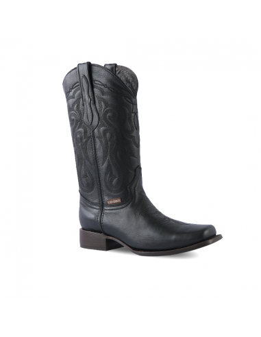 Texas Country Western Boot Grisly Black Rodeo Toe E50 vous aussi creer 