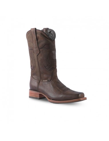 Texas Country Western Boot Savat Choco Rodeo Toe E692 solde